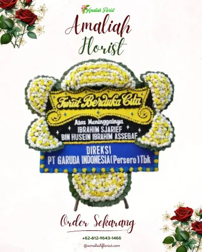 Papan Bunga Duka di Darmasari